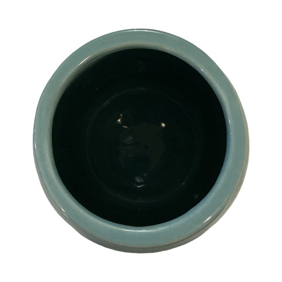 Jardin Mason Jar Ceramic Vase Planter Light Blue Farmhouse Decor - Picture 4 of 6